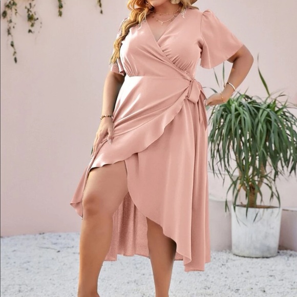 Boho plus size wrap dress - Picture 8 of 16